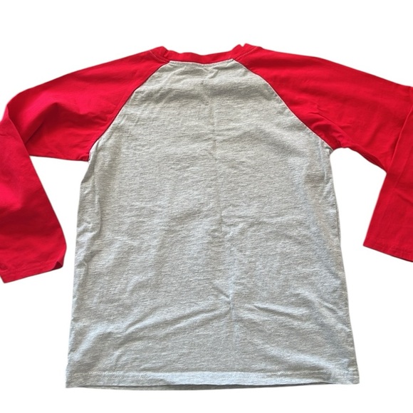 Red and Gray Dinosaur Long Sleeve Shirt - Picture 8 of 8